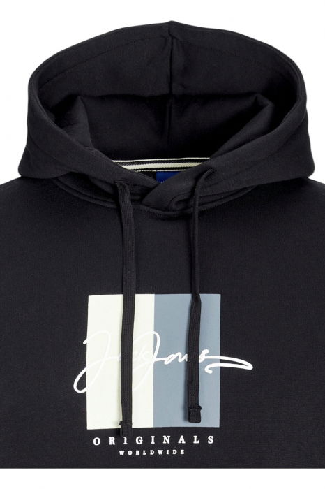 Hanorac JACK &JONES Frederiksberg Box Script Hood - 12274585-Black [2]