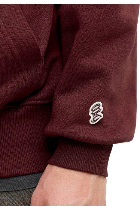 Hanorac JACK &JONES Frederiksberg Monogram Sweat Hood SN - 12300022-Chocolate Truffle [3]