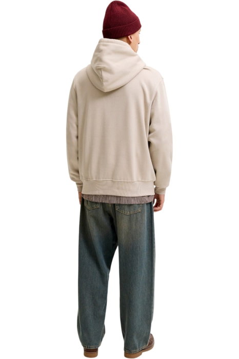 Hanorac JACK &JONES Frederiksberg Monogram Sweat Hood SN - 12300022-Feather Gray [2]