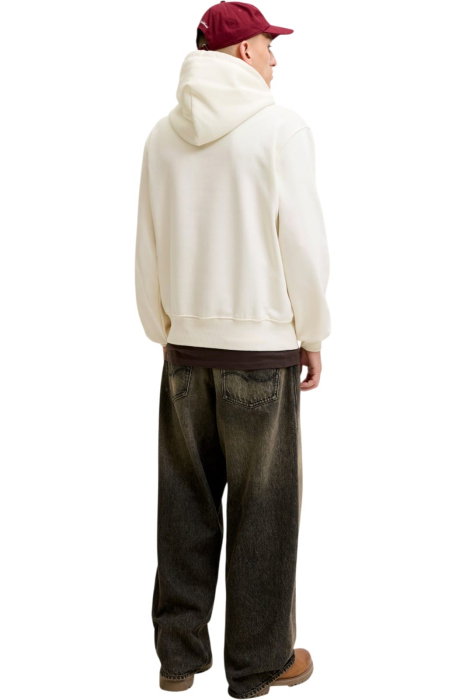 Hanorac JACK &JONES Frederiksberg Monogram Sweat Hood SN - 12300022-Whisper White [2]