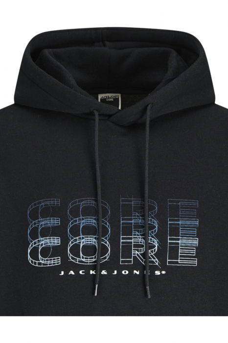 Hanorac JACK &JONES Fusion Branding Hood - 12284536-Black [2]