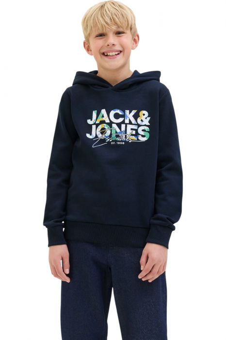 Hanorac JACK &JONES Geplas Sweat Hood JNR - 12279602-Sky Captain [1]