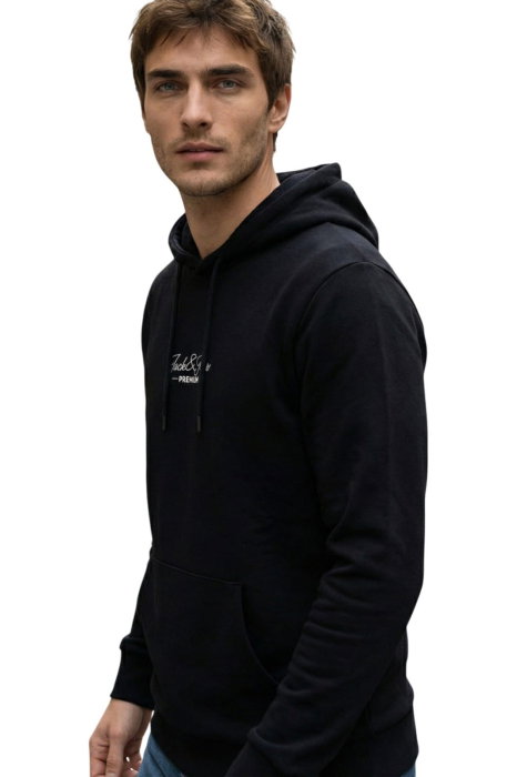 Hanorac JACK &JONES Lalucas Sweat Hood FST - 12312266-Black [3]