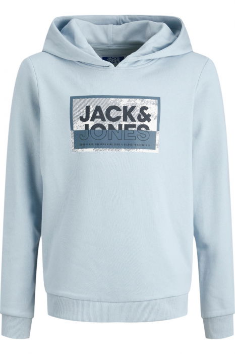 Hanorac JACK &JONES Logan Print Hood JNR - 12254120-Subdued Blue [1]