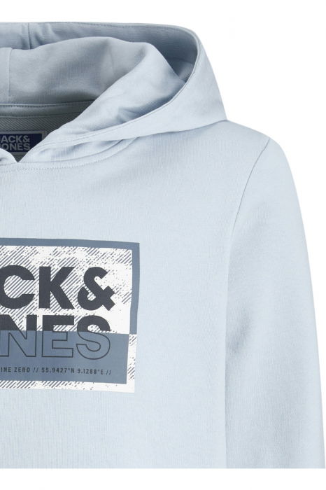 Hanorac JACK &JONES Logan Print Hood JNR - 12254120-Subdued Blue [3]