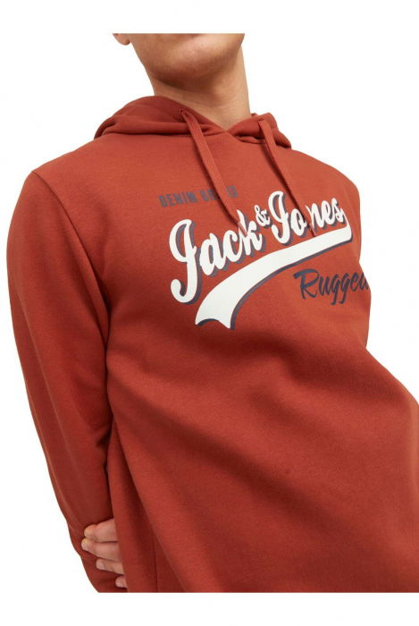 Hanorac JACK &JONES Logo 2 Colors - 12233597-Cinnabar [4]