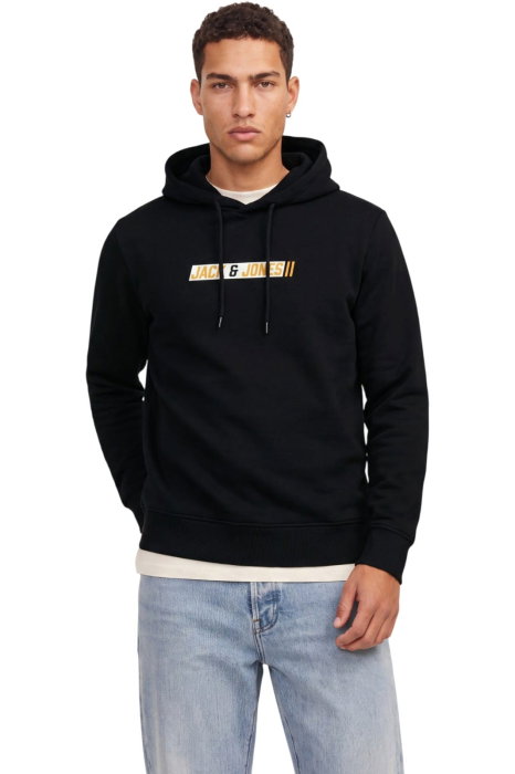 Hanorac JACK &JONES Munk Sweat Hood - 12298432-Black [1]