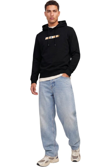 Hanorac JACK &JONES Munk Sweat Hood - 12298432-Black [5]