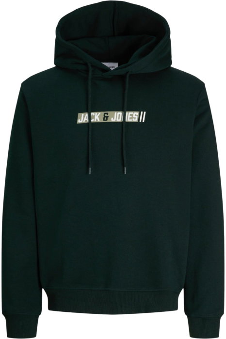Hanorac JACK &JONES Munk Sweat Hood - 12298432-Scarab [3]