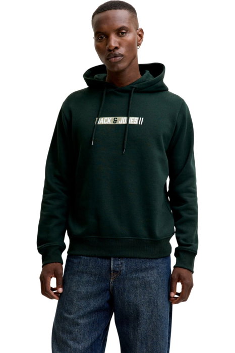 Hanorac JACK &JONES Munk Sweat Hood - 12298432-Scarab [1]
