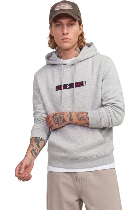 Hanorac JACK &JONES Munk Sweat Hood - 12298432-White Melange [4]