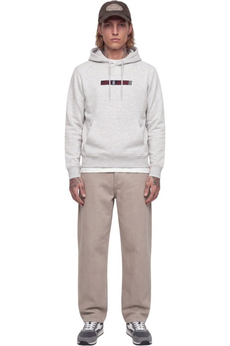 Hanorac JACK &JONES Munk Sweat Hood - 12298432-White Melange [5]