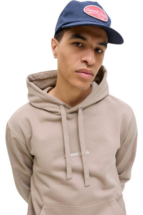 Hanorac JACK &JONES Norrebro EMB Hood - 12282861-Mocha Meringue [4]