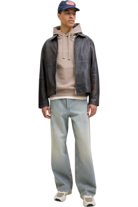 Hanorac JACK &JONES Norrebro EMB Hood - 12282861-Mocha Meringue [6]