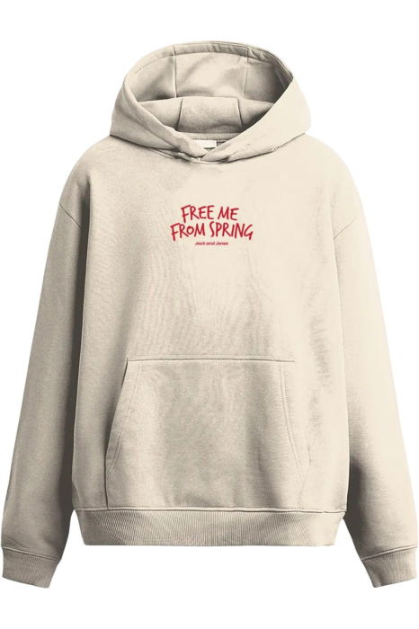Hanorac JACK &JONES Object Sweat Hood Smu - 12297868-Antique White [1]