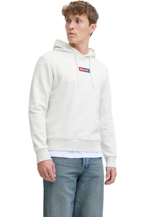 Hanorac JACK &JONES Pan Sweat Hood - 12278618-White Melange [1]