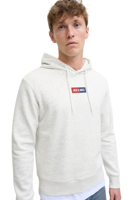 Hanorac JACK &JONES Pan Sweat Hood - 12278618-White Melange [5]