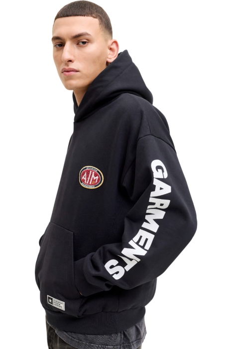 Hanorac JACK &JONES Pulse Printed Hood - 12286599-Black [3]