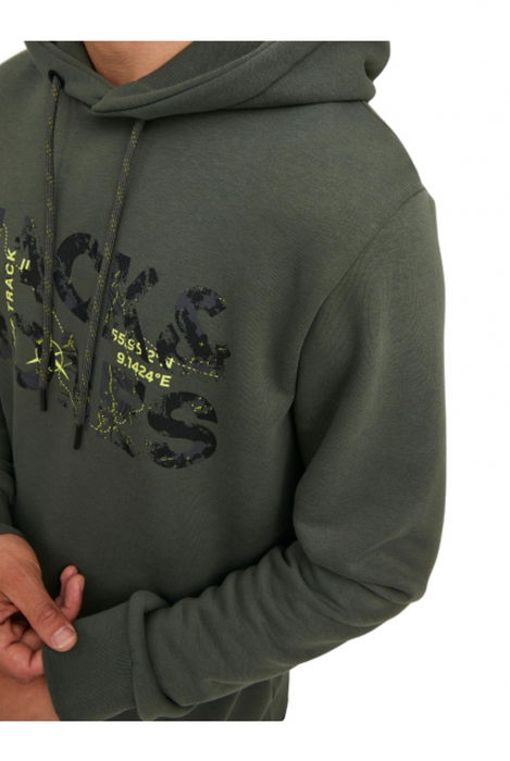 Hanorac JACK &JONES Tech Logo - 12216242-Forest Night [4]