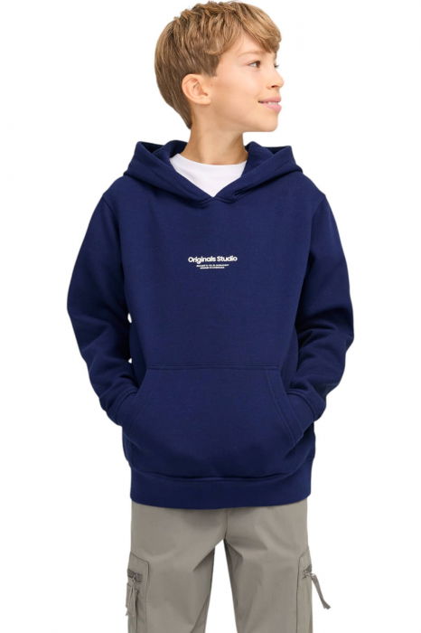 Hanorac JACK &JONES Vesterbro PO Hood JNR - 12242469-Ocean Cavern [1]