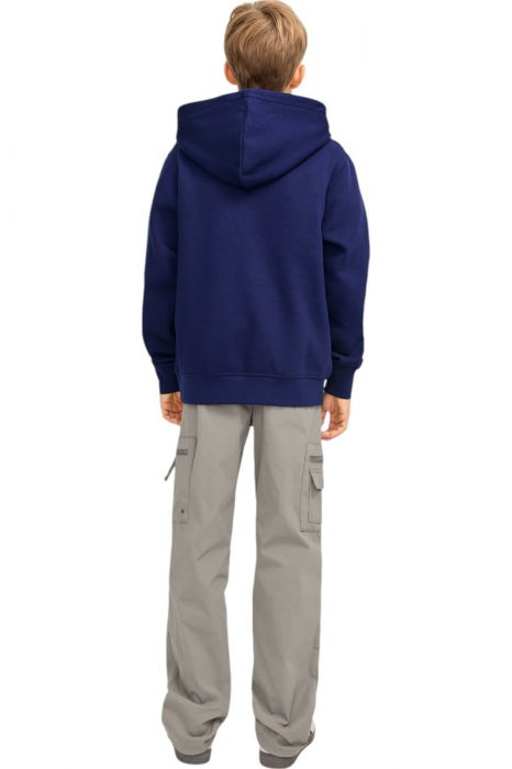 Hanorac JACK &JONES Vesterbro PO Hood JNR - 12242469-Ocean Cavern [2]
