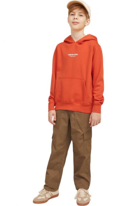 Hanorac JACK &JONES Vesterbro PO Hood JNR - 12242469-Summer Fig [5]