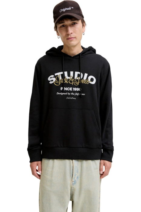 Hanorac JACK &JONES Yuki Sweat Hood BF - 12278611-Black [1]