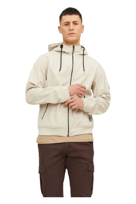 Jacheta JACK &JONES Basic Softshell Hood - 12236300-Moonbeam [1]