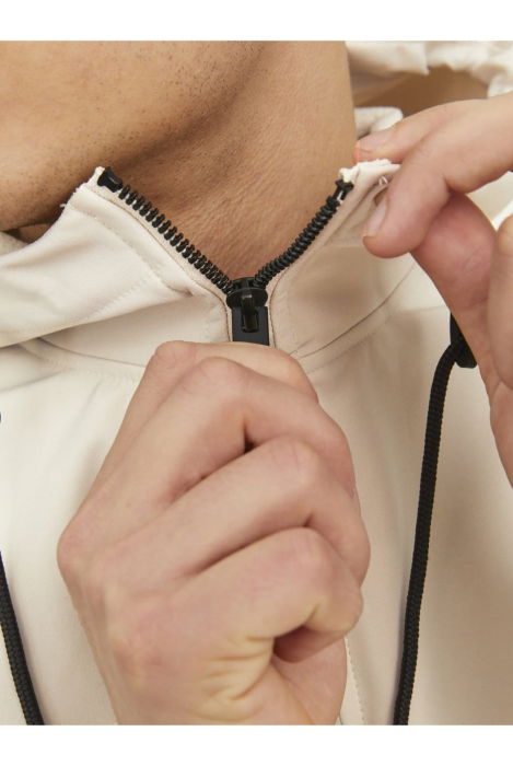 Jacheta JACK &JONES Basic Softshell Hood - 12236300-Moonbeam [4]