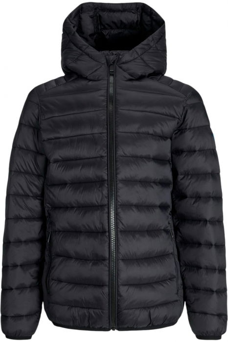 Jacheta JACK &JONES Bradley Light Puffer Hood JNR - 12280991-Black [1]