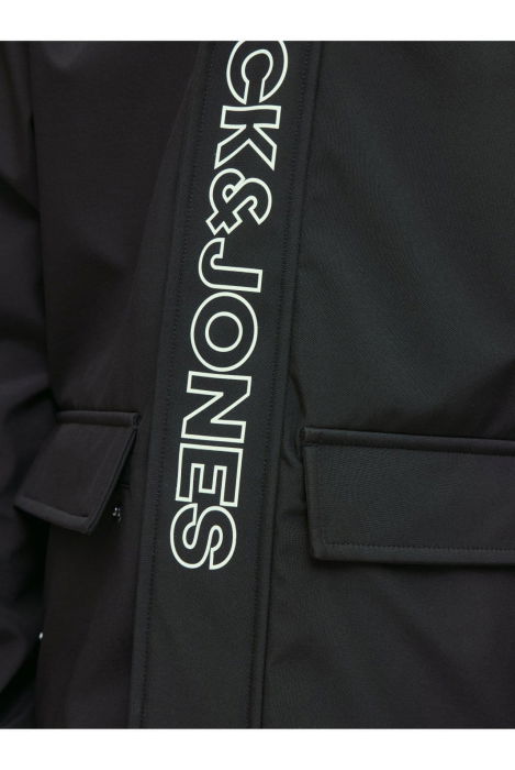 Jacheta JACK &JONES Matt Softshell Hood Sn JNR - 12284629-Black [4]