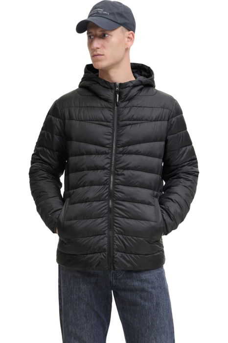 Jacheta JACK &JONES West Light Puffer Hood - 12283196-Black [1]