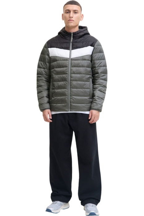 Jacheta JACK &JONES West Light Puffer Hood - 12283196-Castlerock [6]