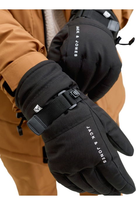 Manusi JACK &JONES Valley Gloves Ski Aw25 - 12284378-Black Beauty 5F [5]