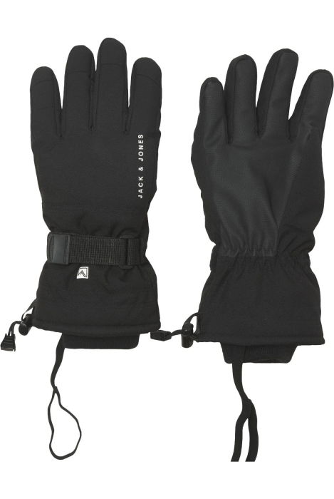 Manusi JACK &JONES Valley Gloves Ski Aw25 - 12284378-Black Beauty 5F [1]