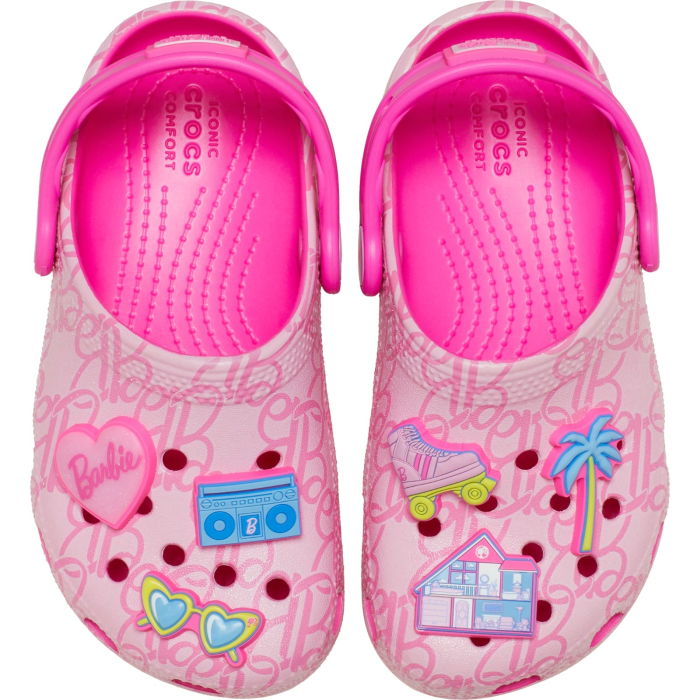 Saboti Crocs Classic Mattel Pink Barbie T Kids - 211407-90H [4]