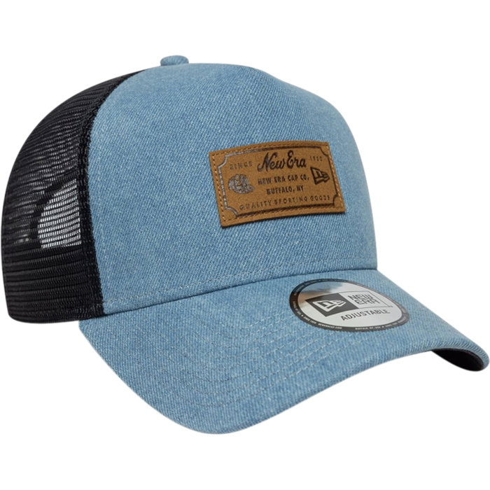 Sapca New Era Denim Leather Patch Trucker - 60856334 [3]