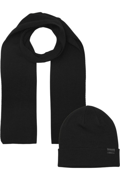 Set cadou JACK &JONES Beanie & Scraf - 12163827-Black [2]