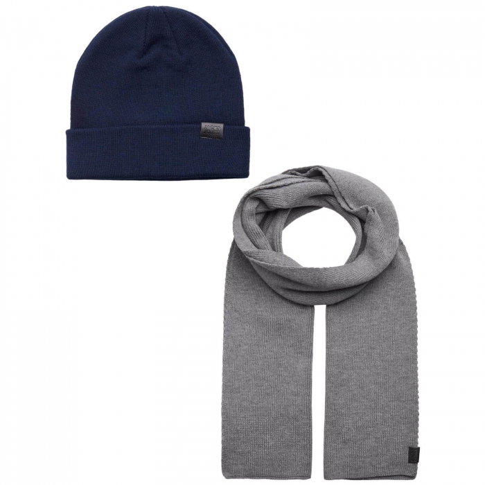 Set cadou JACK &JONES Beanie & Scraf - 12163827-Navy Blazer [1]