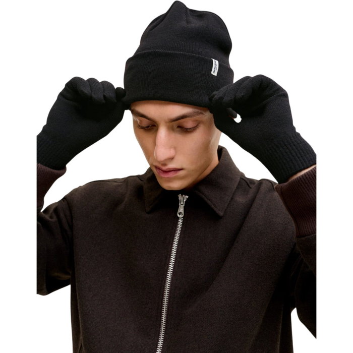 Set cadou JACK &JONES Cooper Beanie And Gloves Giftbox - 12289070-Black [2]