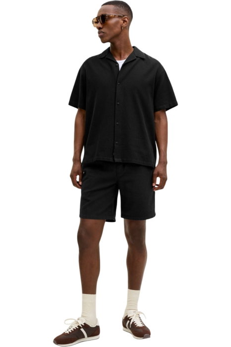 Short JACK &JONES Aiden Waffle Resort - 12295862-Black [5]