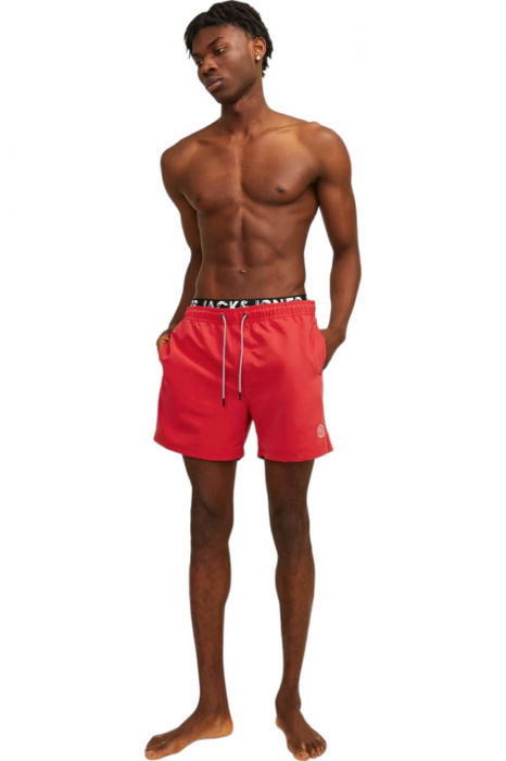 Short JACK &JONES Fiji Swim DB - 12227254-True Red S [6]