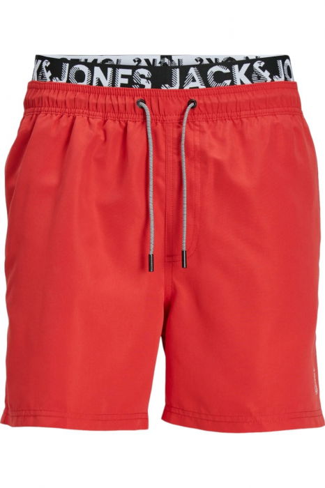 Short JACK &JONES Fiji Swim DB - 12227254-True Red S [1]