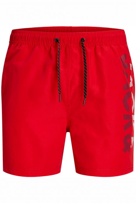 Short JACK &JONES Fiji Swim Splicelogo - 12225967-Chinese Red [1]