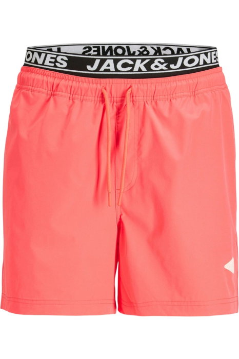 Short JACK &JONES Maui Surf Double Swim - 12291404-Hot Coral [3]
