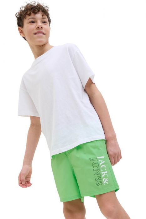 Short JACK &JONES Maui Swim Double Logo JNR - 12273841-Summer Green [4]