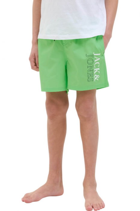 Short JACK &JONES Maui Swim Double Logo JNR - 12273841-Summer Green [1]