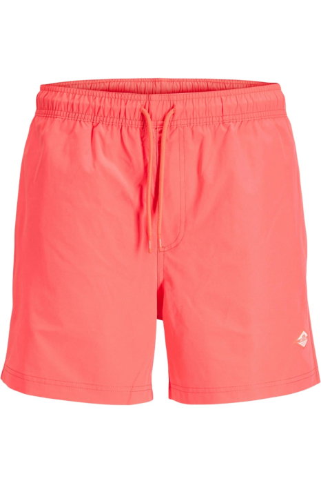 Short JACK &JONES Maui Tropic Solid SN - 12291385-Hot Coral [3]
