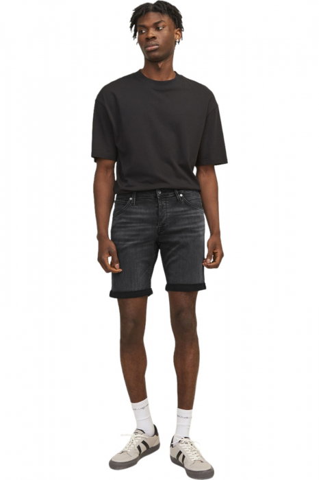 Short JACK &JONES Rick Fox - 12249085-Black Denim [7]