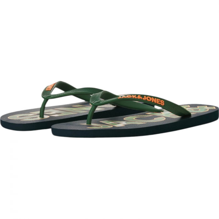 Slapi JACK &JONES Logo Palm Print - 12230642-Navy Blazer [4]